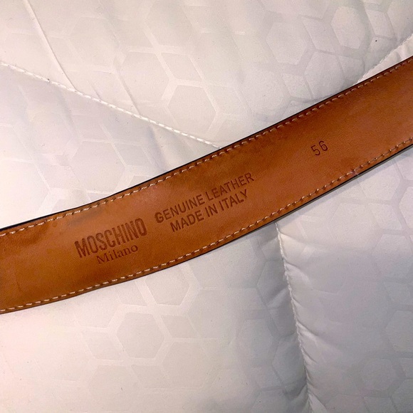 White/Colorful Moschino Belt - Picture 2 of 4